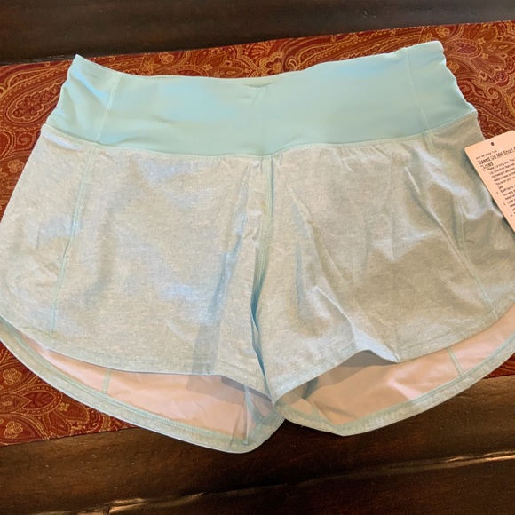 LULULEMON Speed Up 4" Shorts- icing blue - Picture 1 of 4